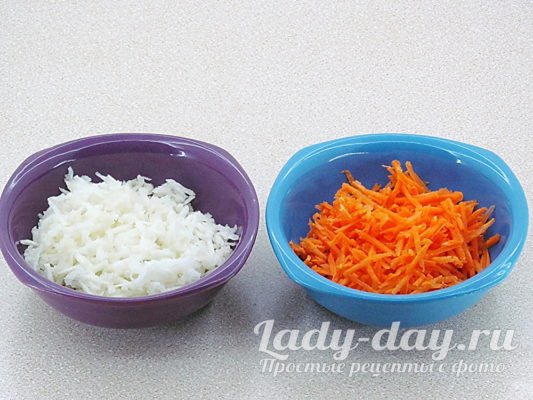 морковь и дайкон