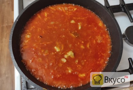 Густая мясная подлива с овощами