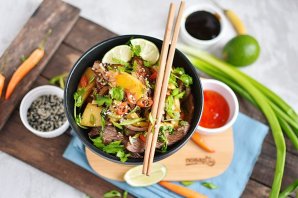 Теплый тайский салат с говядиной - фото шаг 9