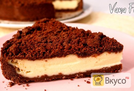 Королевский пирог из шоколадной крошки с творогом