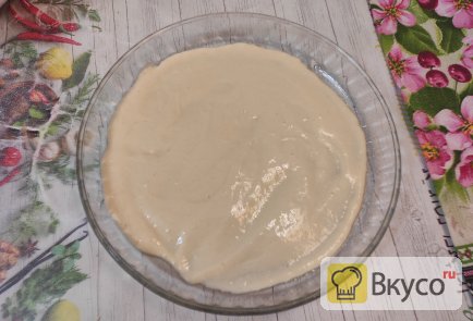 Заливной пирог на кефире с курицей и сыром