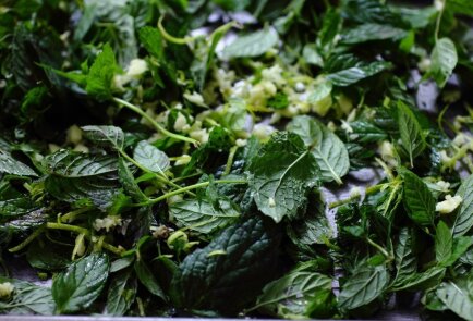 Зеленый чай с мятой, лаймом и имбирем