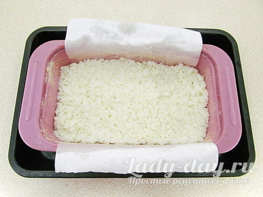 Рисовая бабка с любым джемом в духовке
