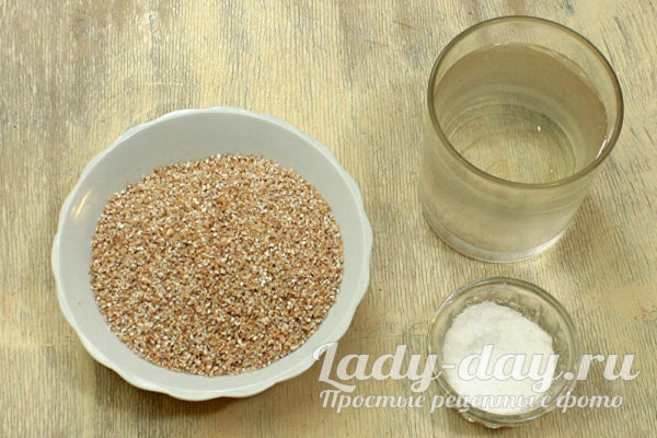 Как сварить пшеничную кашу на воде