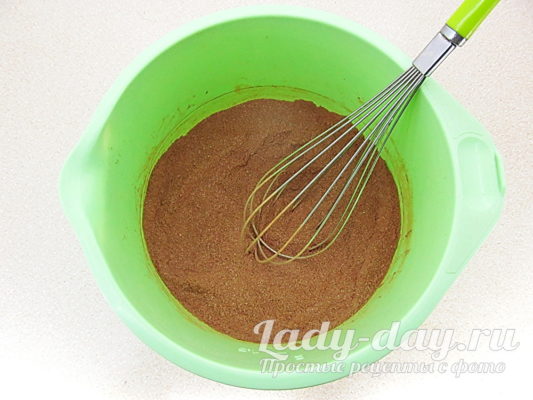 Кекс шоколадный на молоке и маргарине — очень простой и вкусный рецепт