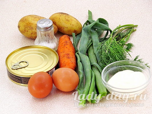 продукты на салат