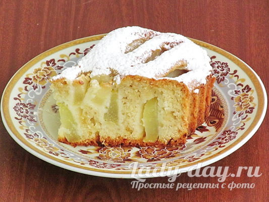пирог с грушей рецепт с фото пошагово 