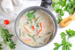 Японский суп с лососем - фото шаг 6