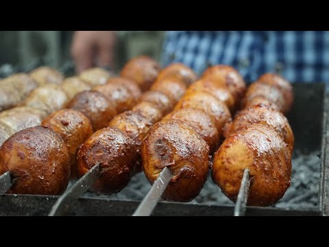 Видео рецепт Сочные шампиньоны на мангале