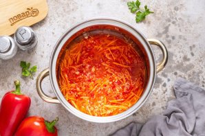 Помидоры в овощной заливке - фото шаг 7