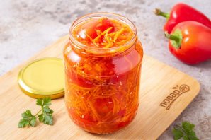 Помидоры в овощной заливке - фото шаг 9