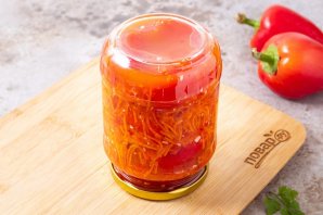 Помидоры в овощной заливке - фото шаг 10