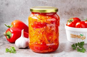 Помидоры в овощной заливке - фото шаг 11