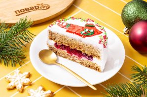 Бенто-торт на Новый год - фото шаг 18