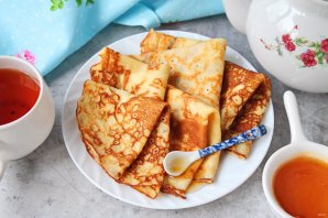 Блины с медом - фото шаг 12