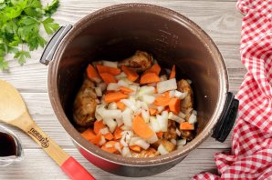 Гречка с голенью в мультиварке - фото шаг 8