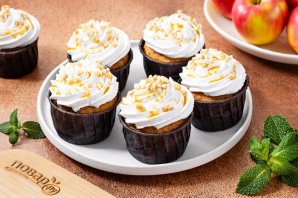 Маффины с яблоками - фото шаг 12