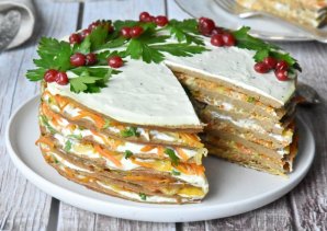 Печеночный торт из говяжьей печени - фото шаг 17