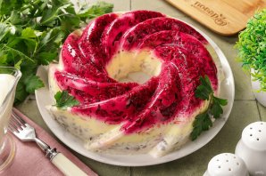 Селедочная шуба (с желатином) - фото шаг 12