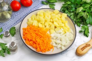 Чечевичный суп с курицей - фото шаг 4