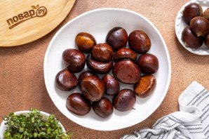 Каштаны в аэрогриле - фото шаг 2