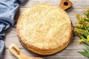 Простой рецепт блинов на воде - фото шаг 12