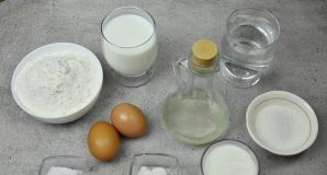 Заварные блинчики на йогурте