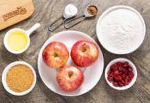 Постные яблочные кексы