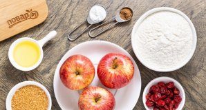 Постные яблочные кексы