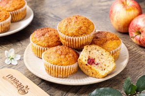 Постные яблочные кексы - фото шаг 12