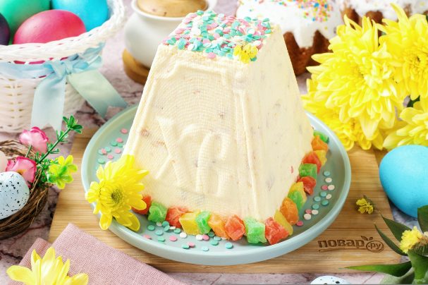 Видео рецепт Царская творожная пасха без выпечки
