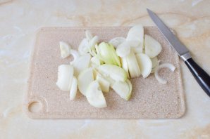 Шампиньоны с луком - фото шаг 3