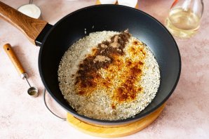 Пирог с тыквой и рисом - фото шаг 3