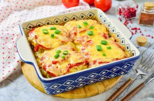 Мясо по-французски с картофелем и помидорами - фото шаг 11